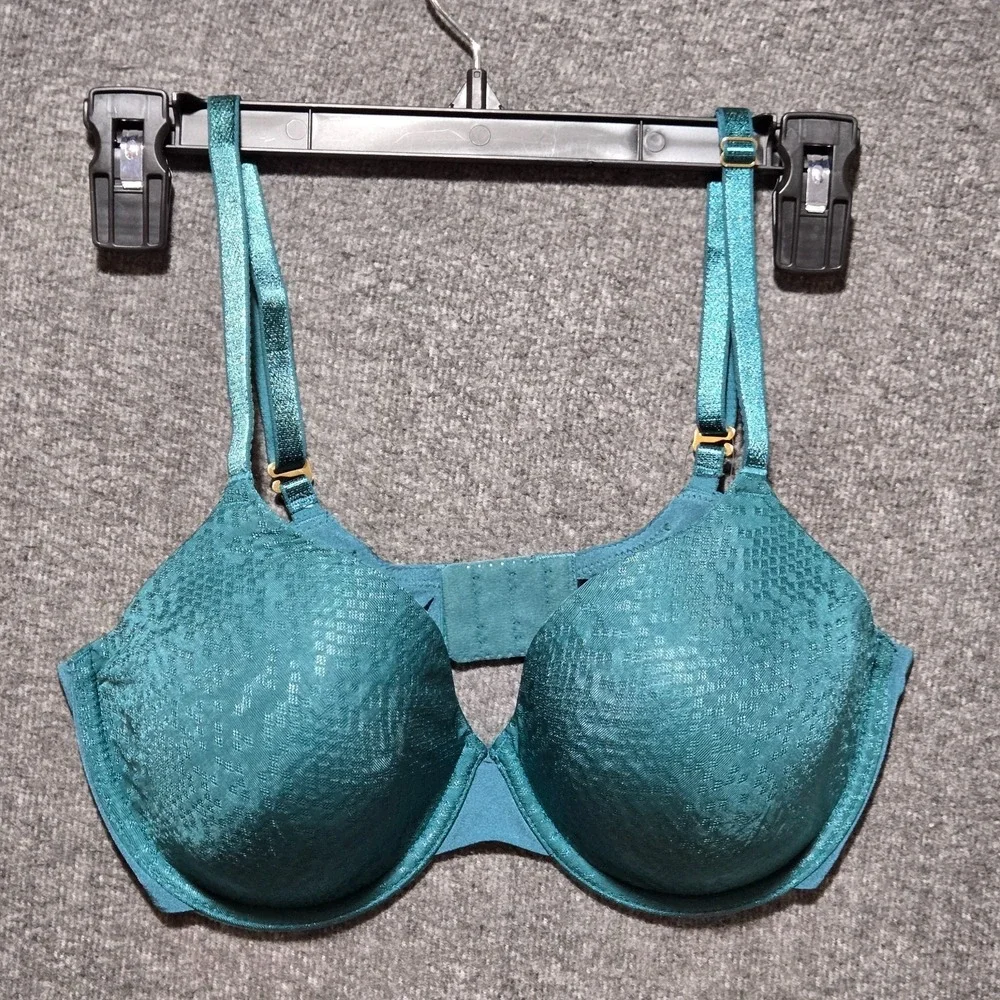 Natori Conform Full Fit Memory Contour Convertible Underwire Bra 34D 731165 Jade